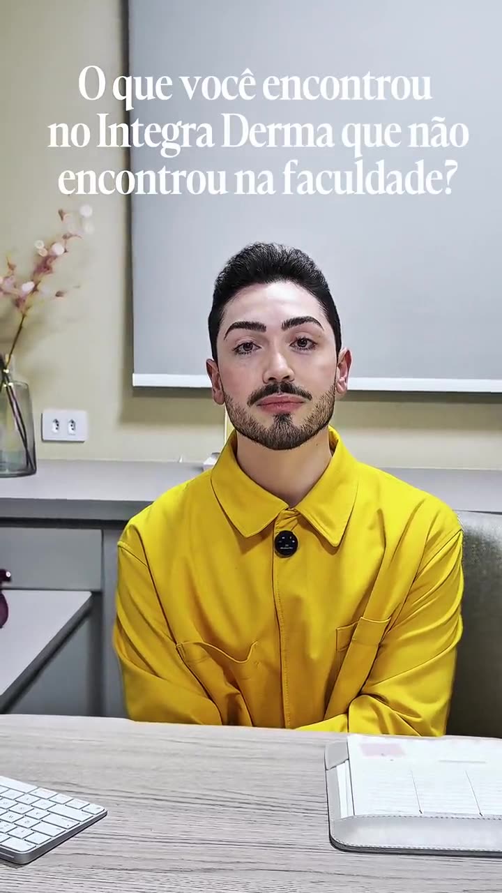 Depoimento em vídeo de aluno do Integra Derma